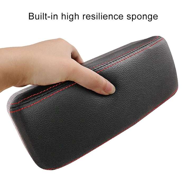 Universal Car Wireless Qi Standard Charger PU Leather Wrapped Armrest Box Cushion Car Armrest Box...