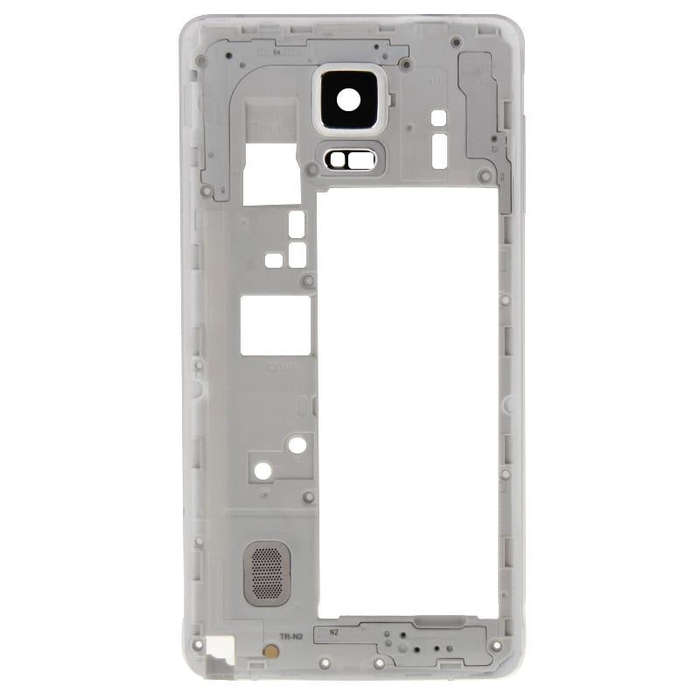 For Galaxy Note 4 / N910V Middle Frame Bezel Back Plate Housing Camera Lens Panel with Speaker Ri...