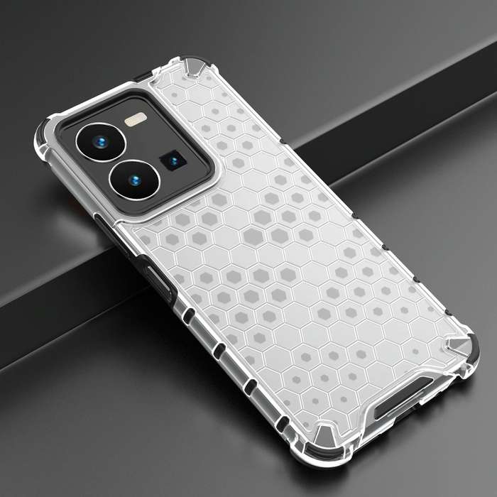 For vivo Y35 4G / Y22S 4G Global Honeycomb Phone Case(White)