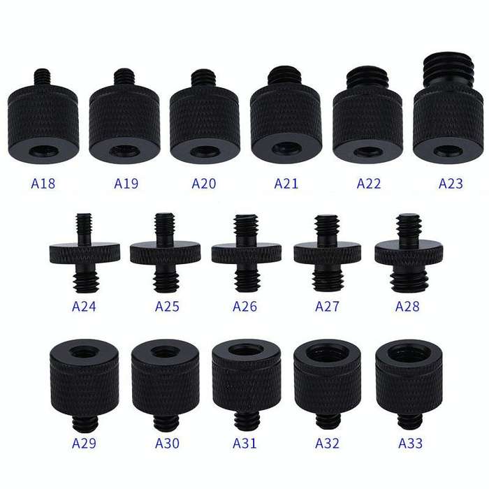 4 PCS Screw Adapter A18 1/4 Female to M4 Male Screw