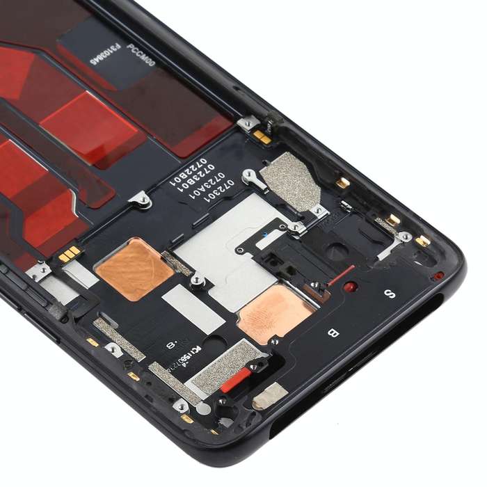 For OPPO Reno 10x zoom Front Housing LCD Frame Bezel Plate (Black)