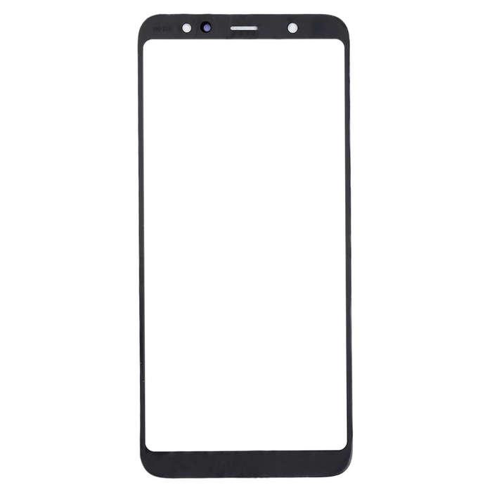 For Samsung Galaxy A6+ (2018) / A605  10pcs Front Screen Outer Glass Lens (Black)