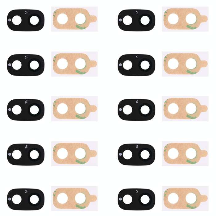 For Galaxy J7 Pro 10pcs Back Camera Lens Cover with Sticker