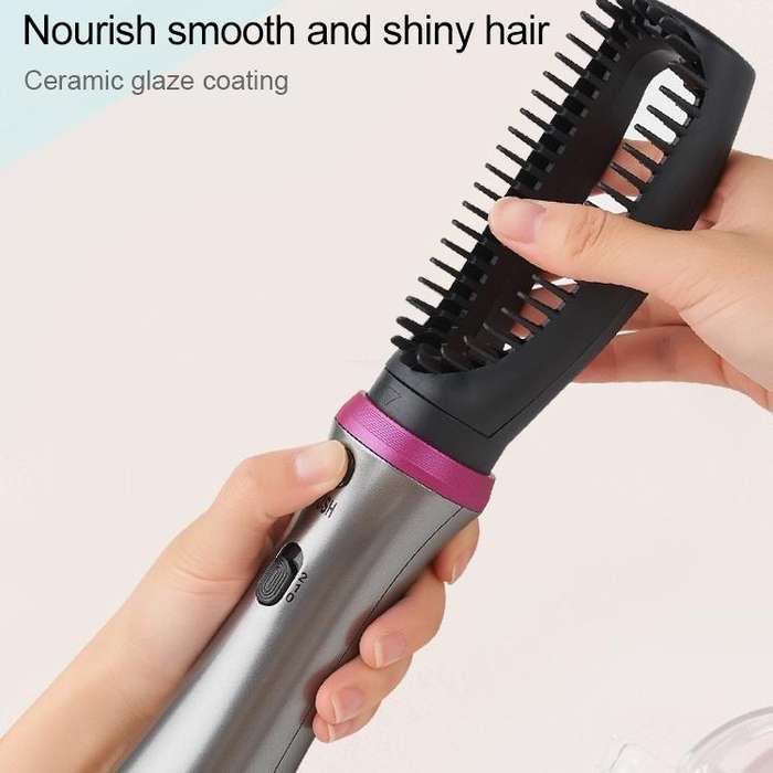 Five-in-one Multifunctional Head-changing Hairbrush Comb Straight Dual-purpose Electric Straight ...