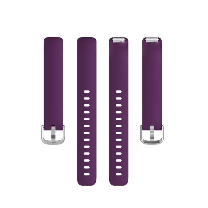 For Fitbit Inspire 2 TPE Watch Band, Size:L(Dark Purple)