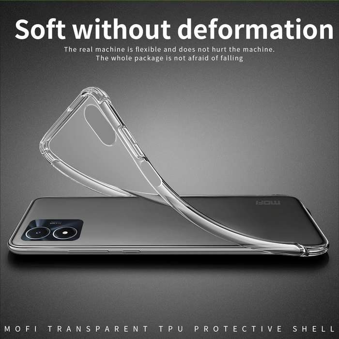 For vivo Y02s MOFI Ming Series Ultra-thin TPU Phone Case(Transparent)