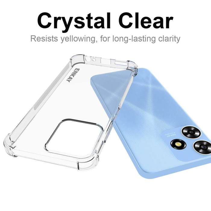 For ZTE Blade A73 4G ENKAY Clear TPU Shockproof Anti-slip Phone Case