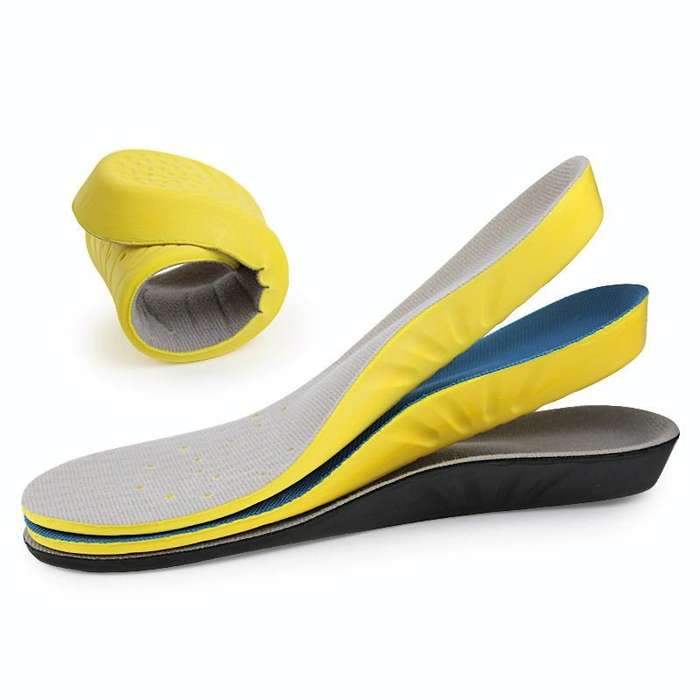 Shock Absorption Thickening Slow Rebound Soft and Comfortable Wicking Insole, Size:M(Black Backgr...