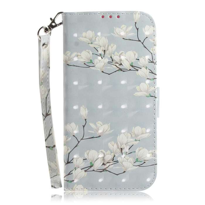 For Honor X7 3D Colored Horizontal Flip Leather Phone Case(Magnolia)