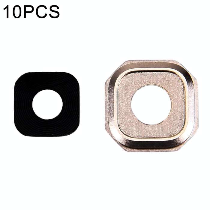 For Galaxy A7 (2016) / A710 10pcs Camera Lens Covers (Gold)