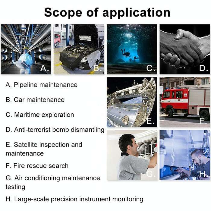 F99 HD Mobile Phone Endoscope, 8mm Waterproof Pipe Endoscope, Wifi Version, Hardwire, Length: 2m ...