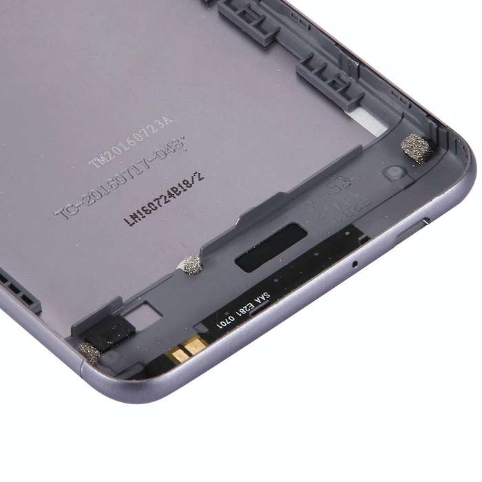 Aluminium Alloy Back Battery Cover for ASUS ZenFone 3 Max / ZC520TL(Black)