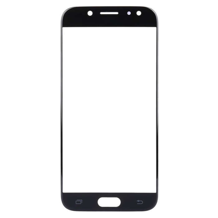For Samsung Galaxy J3 (2017) / J330 10pcs Front Screen Outer Glass Lens (Black)