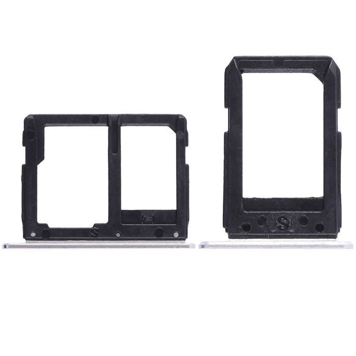 For Galaxy A5108 / A7108 2 SIM Card Tray + Micro SD Card Tray (White)