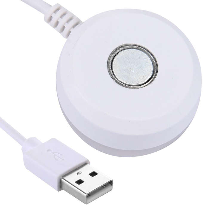 2W USB LED Light Bulb with Magnetic, 5V 140-150Lumens 6LED (White Light)