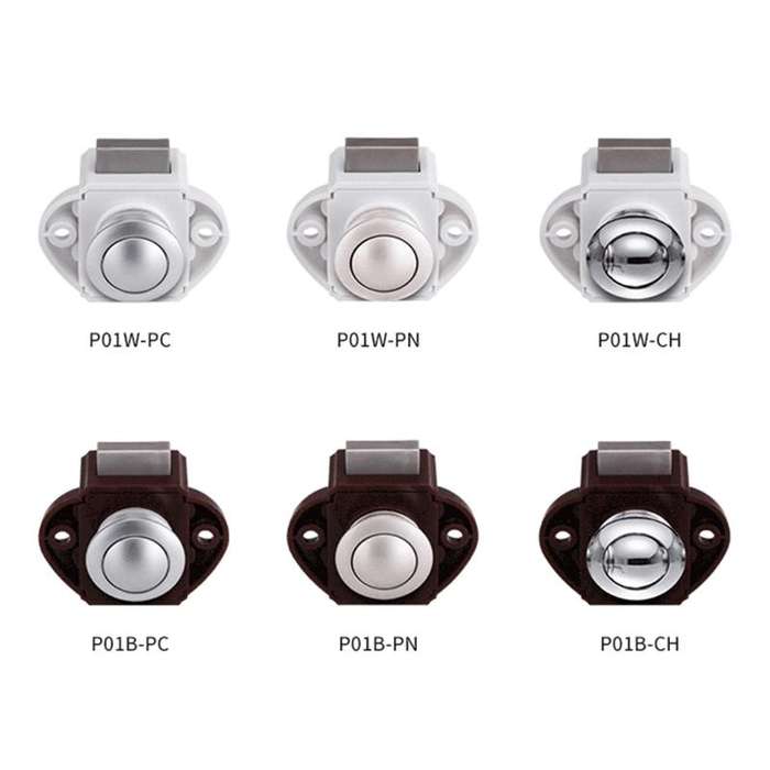 Press Type Drawer Cabinet Catch Latch Release Cupboard Door Stop Drawer Cabinet Locker for RV / Y...