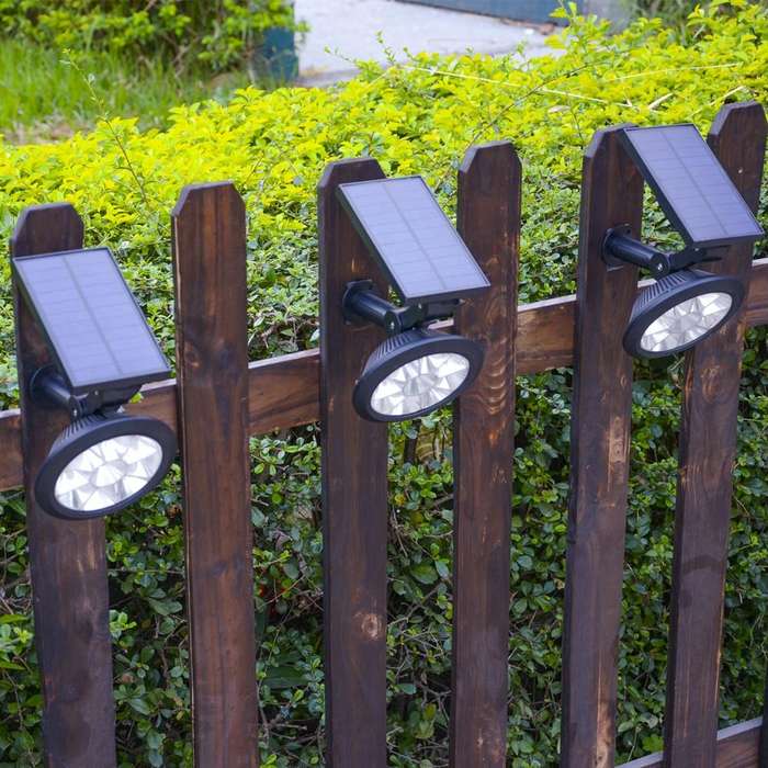 9 LEDs Solar Power Garden Lights LED Outdoor Garden Adjustable IP65 Waterproof Light(Colorful Cha...