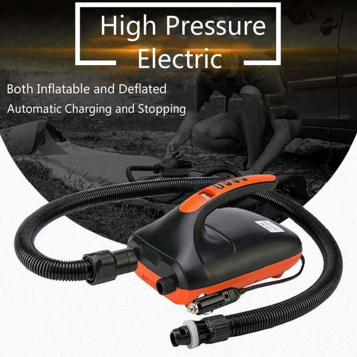SUP Surf Paddle Board Canoe Inflatable Boat Car High Pressure Electric Air Pump, Specification:78...