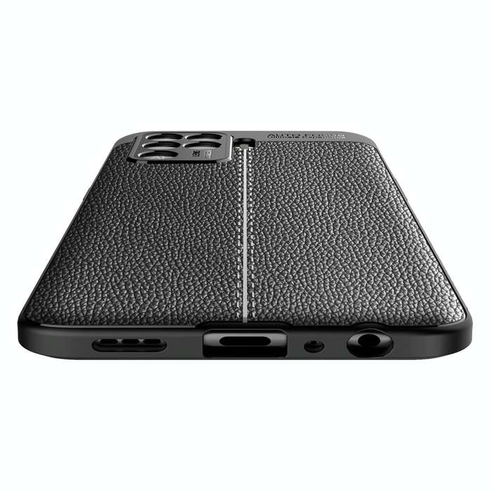 For OPPO F19 Pro Litchi Texture TPU Shockproof Case(Black)
