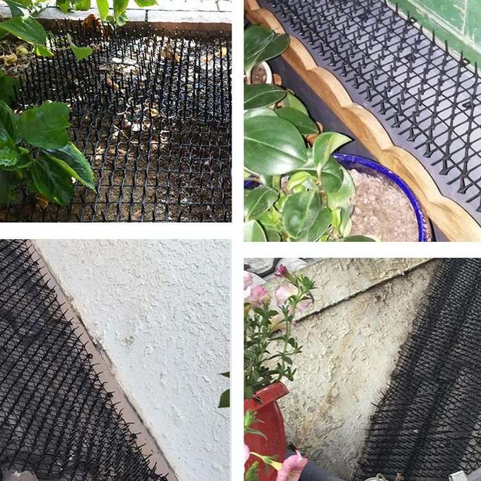 M 200x28cm B21307 Garden Flower Anti-Cat Net Plastic Thorn Pad Drive Cat Net
