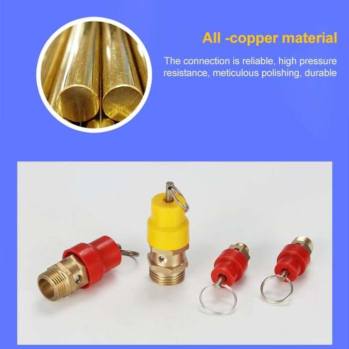 LAIZE Spring Type Safety Valve Pull Ring Exhaust Valve, Nominal Diameter:4mm