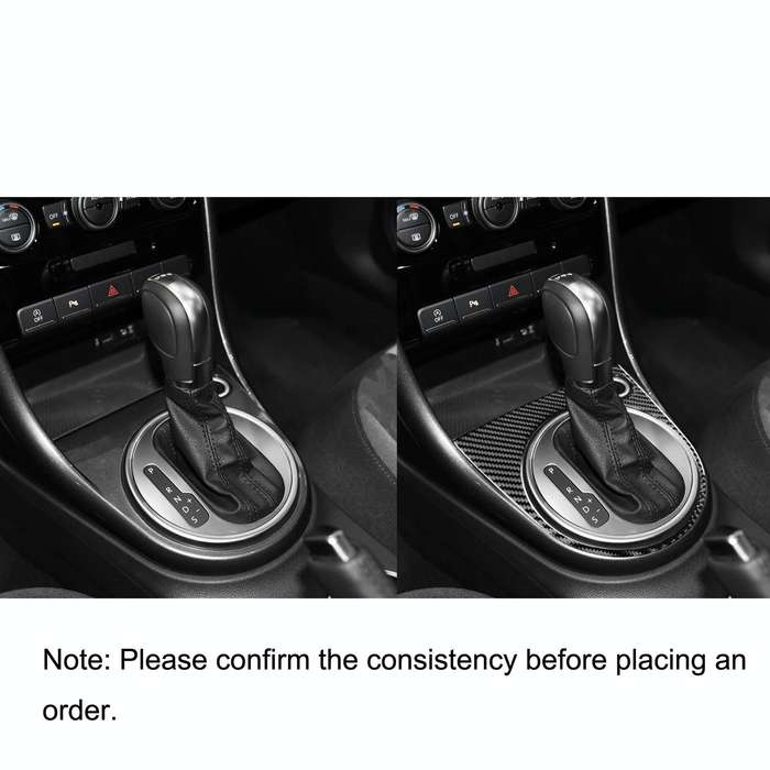 Car Carbon Fiber Gear Panel Frame A Decorative Sticker for Volkswagen Beetle 2012-2019, Left and ...