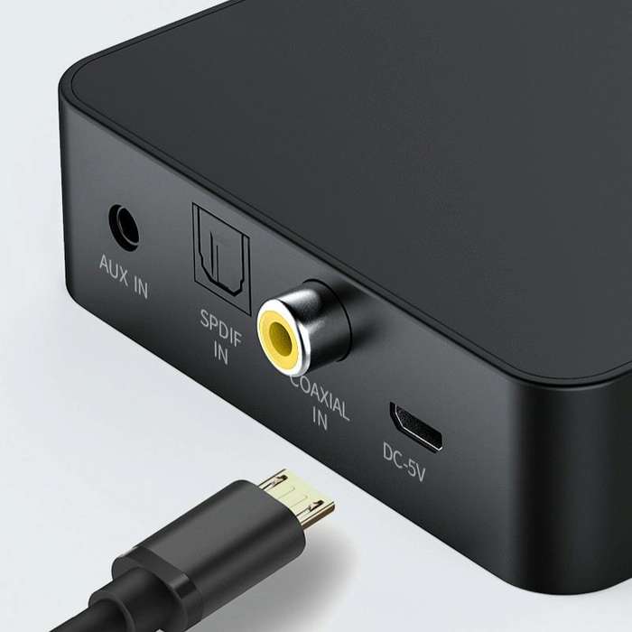 T6 Bluetooth 5.0 Computer TV Transmitter Fiber coaxial AUX Multifunction TF Card HiFI Bluetooth A...
