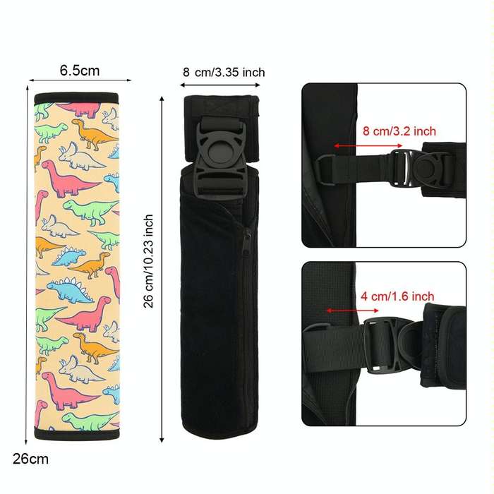 Car Seat Belt Shoulder Protective Cover Children Seat Belt Retainer, Color: Cyan