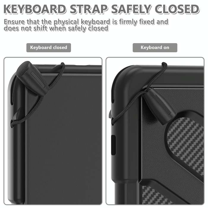 For Samsung Galaxy S8 Ultra / X900 Rotary Grab TPU + PC Tablet Case(Black)