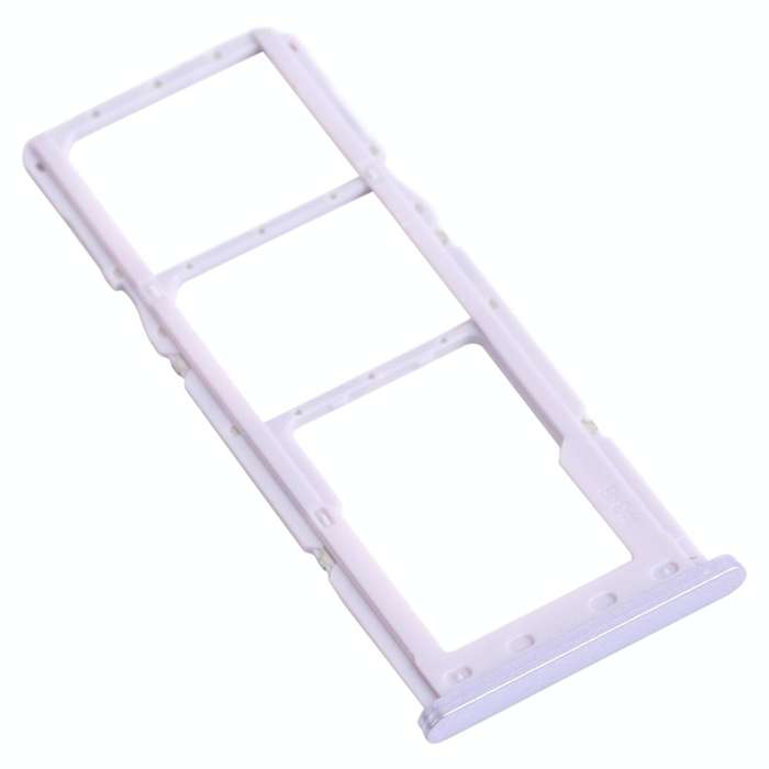 For Samsung Galaxy A22 SM-A225 SIM Card Tray + SIM Card Tray + Micro SD Card Tray (Purple)