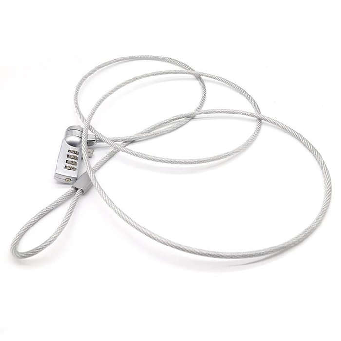 Four Digit Computer Lock Notebook Universal Anti-theft Password Lock, Size:Diameter 3.5 mm Length...