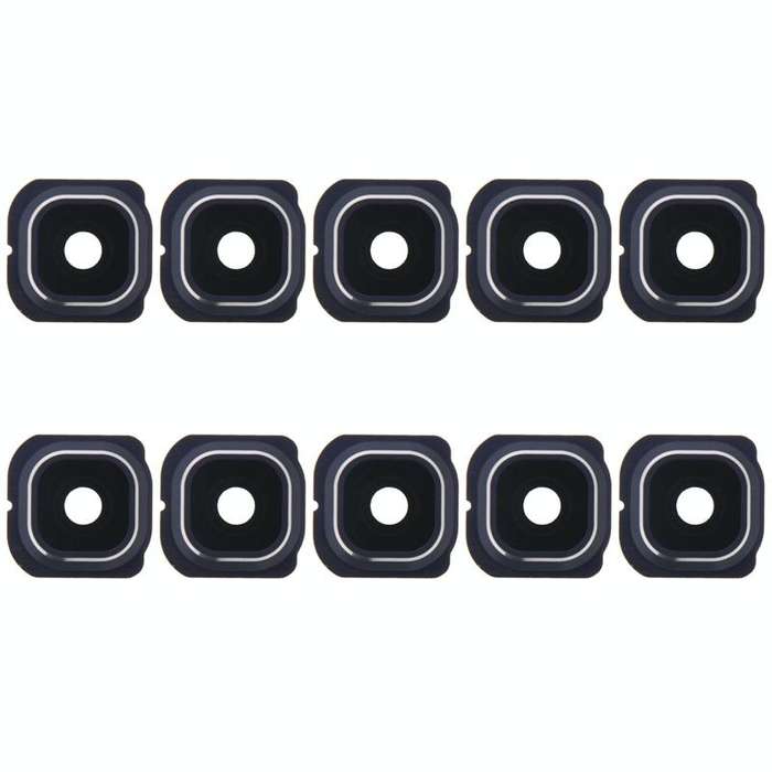 For Galaxy S6 Edge / G925 10pcs Camera Lens Cover with Sticker (Blue)