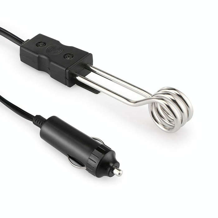 Portable 12V/24V Electric Car Boiled Immersion Water Heater Traveling Camping Picnic, Voltage:24V...