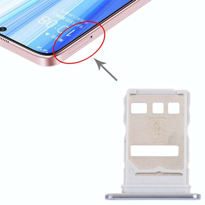 SIM Card Tray + SIM Card Tray for Honor X30 5G (Grey)