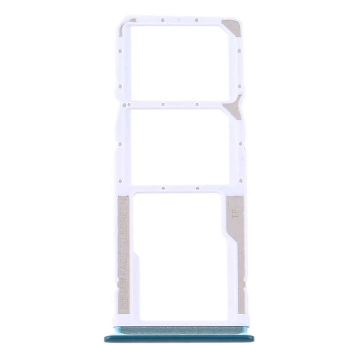 SIM Card Tray + SIM Card Tray + Micro SD Card Tray for Xiaomi Redmi 10X 4G / Redmi Note 9(Green)