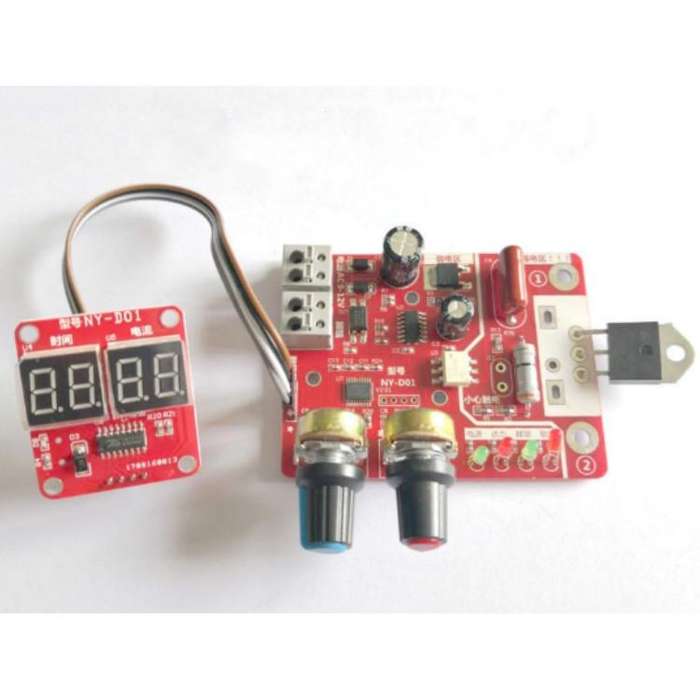 NY-D01 Spot Welding Machine Control Board Adjustment Time Current Digital Display Control Board, ...