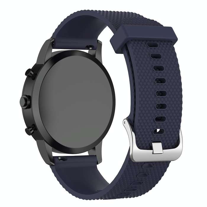 22mm Texture Silicone Wrist Strap Watch Band for Fossil Hybrid Smartwatch HR, Male Gen 4 Exploris...