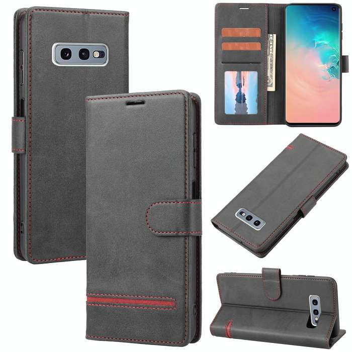 For Samsung Galaxy S10e Classic Wallet Flip Leather Phone Case(Black)