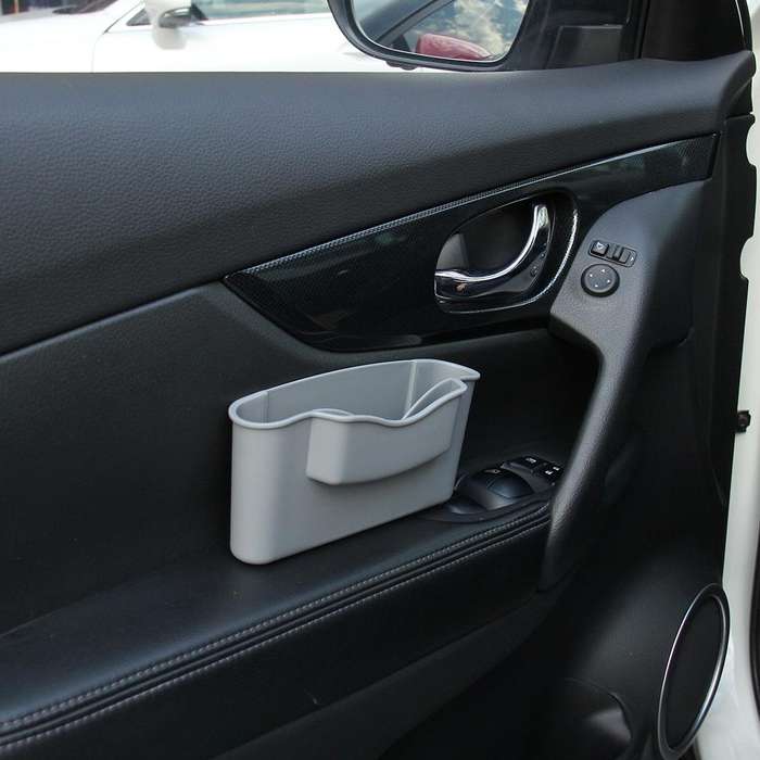 Car TPA Carrying Organizer Storage Box for Phone Coin Key and Other Small Items(Grey)