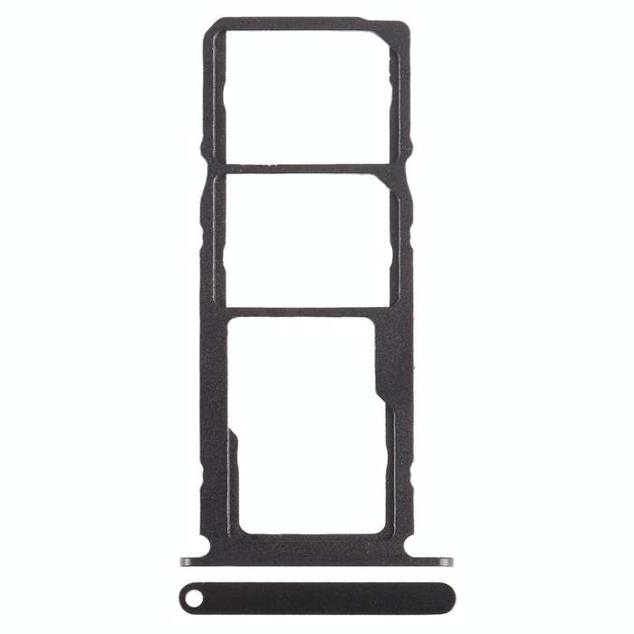 For Nokia 2.4 Original SIM + SIM / Micro SD Card Tray (Black)