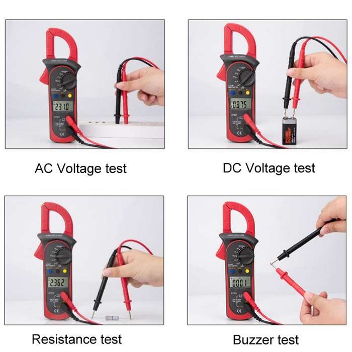 ANENG ST201 AC And DC Digital Clamp Multimeter Voltage And Current Measuring Instrument Tester( B...