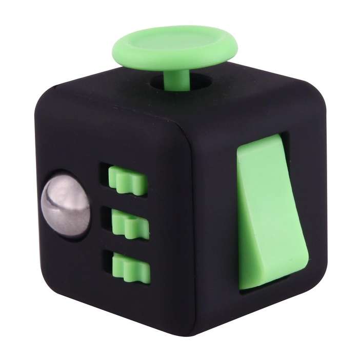 Fidget Cube Relieves Stress and Anxiety Attention Toy with Lanyard for Children and Adults, Rando...