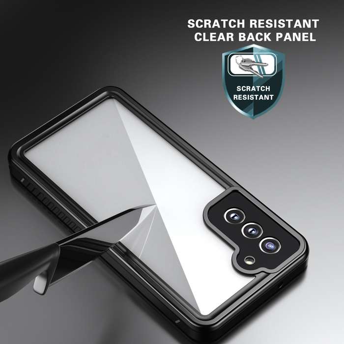 For Samsung Galaxy S21 FE 5G RedPepper Shockproof Waterproof PC + TPU Phone Case(Black)