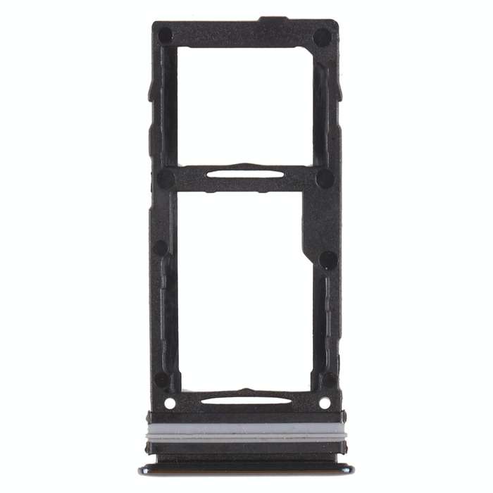 For Samsung Galaxy A72 SM-A725 SIM Card Tray + SIM Card Tray / Micro SD Card Tray (Black)