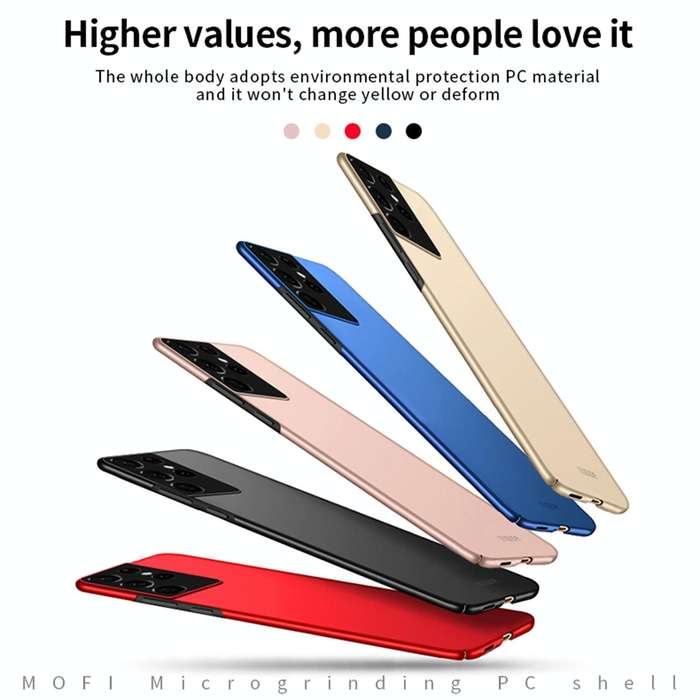 For Samsung Galaxy S21 Ultra 5G MOFI Frosted PC Ultra-thin Hard Case(Black)
