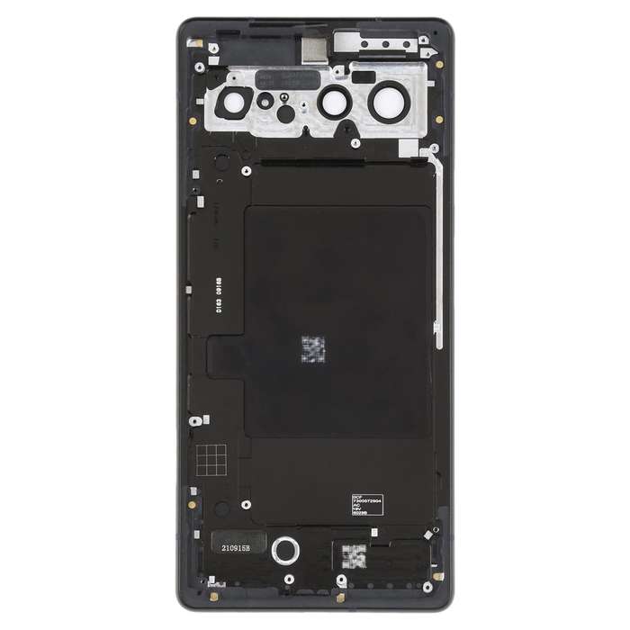 For Google Pixel 6 Battery Back Cover with Middle Frame(Black)