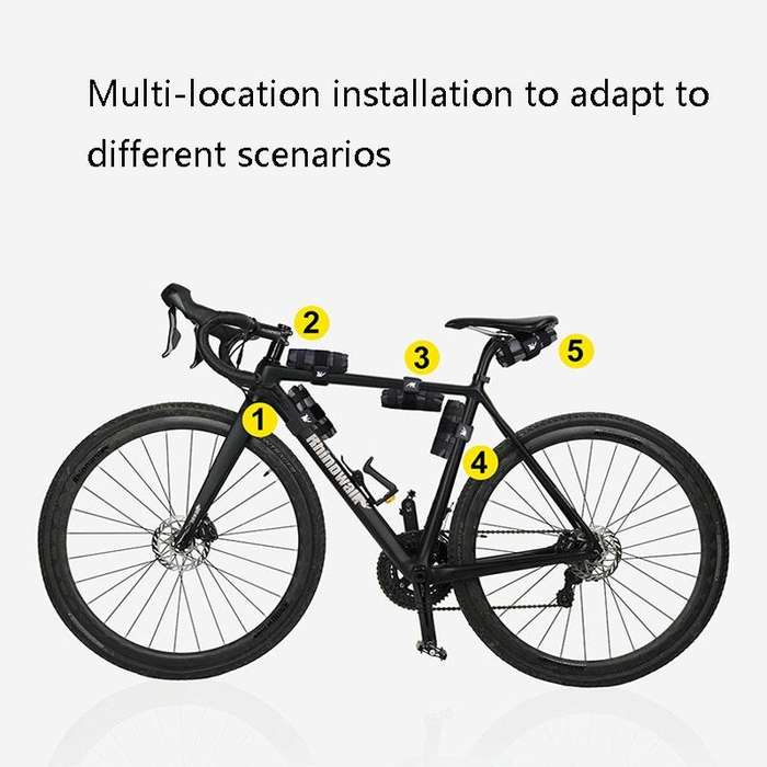 Rhinowalk RK5100 Bicycle Tools Storage Bag Mountain Bike Saddle Bag(Gray)