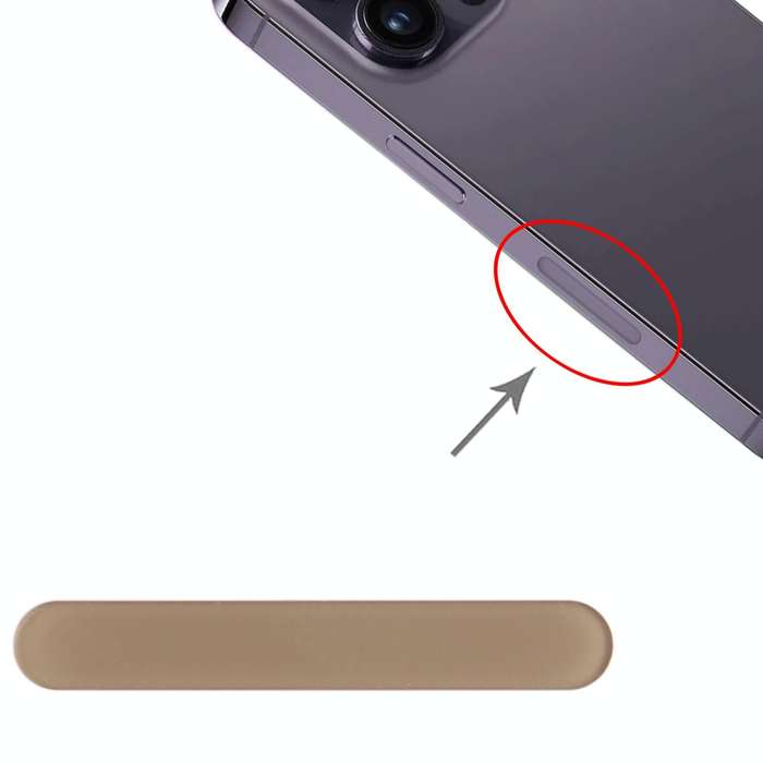 For iPhone 14 Pro / 14 Pro Max US Edition 5G Signal Antenna Glass Plate (Gold)