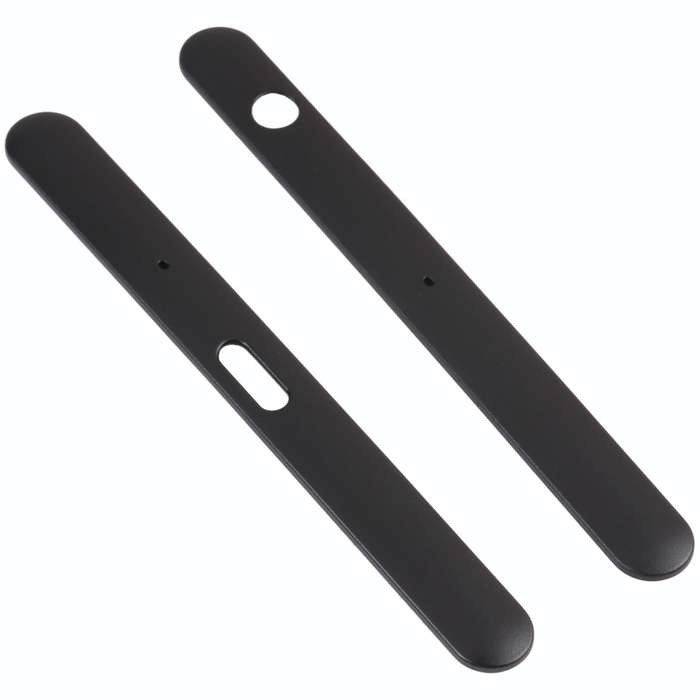 1 Pair Upper and Lower Part Sidebar For Sony Xperia XZ1(Black)