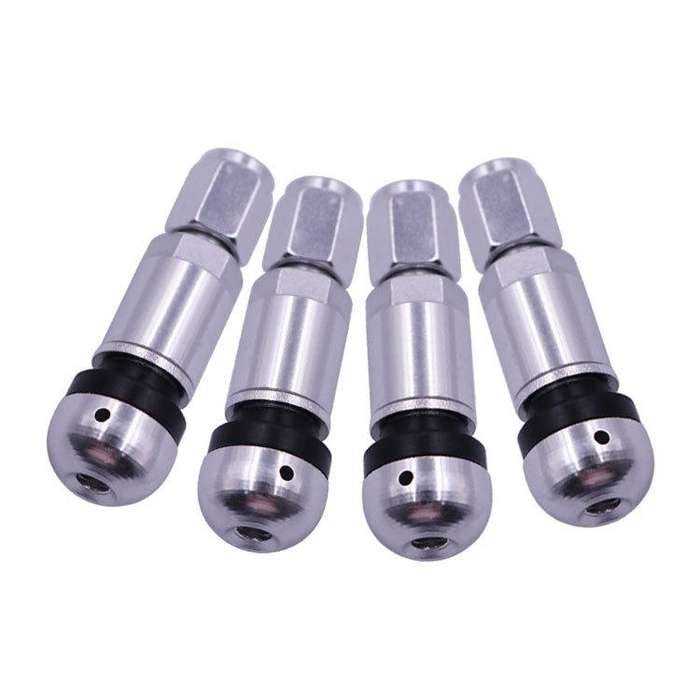 10 Sets Car Tire Air Nozzle Aluminum Alloy Vacuum Tire Hub Car Tire Valve Core Explosion-Proof Un...